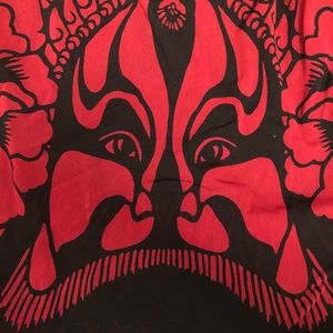 Vintage VivienneTam Skirt Red/Black Asian inspired